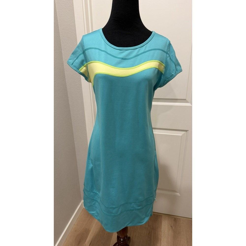 Title Nine Regulator Ocean Boardwalk Green Athletic Knit Dress Womens S Outdoor